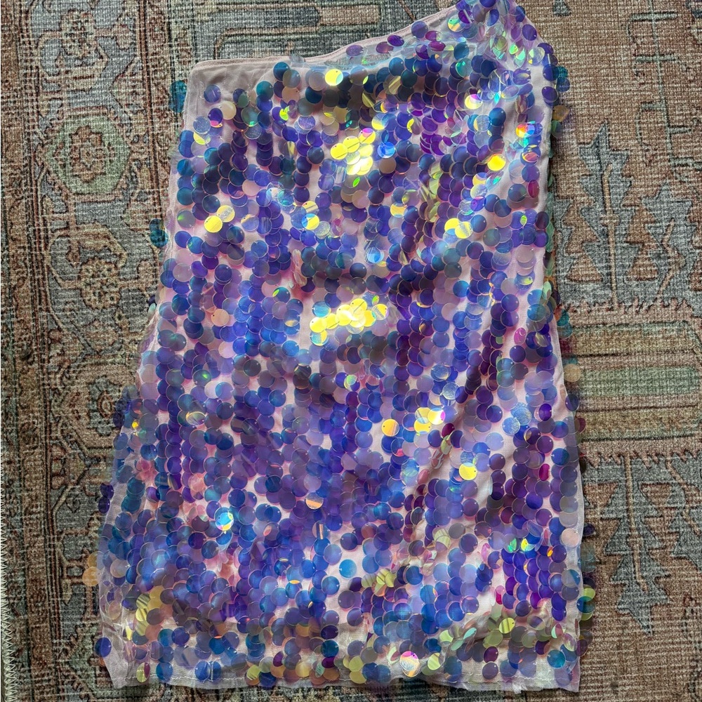ASOS Purple Sequin Mini Dress
